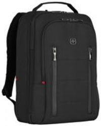Wenger CityTraveler Laptop Backpack, Expandable, Fits up to 16£ Laptop, up to 12£ Tablet, 16 l, Unisex, Ideal for Business Uni School Travel, Black