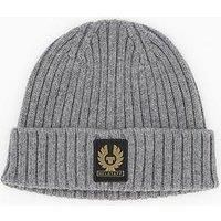 Belstaff Watch Beanie in Grey Melange One Size