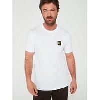 Belstaff Mens Phoenix Patch Cotton Jersey T Shirt S White