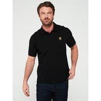 Belstaff Short Sleeve Polo Shirt Black