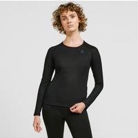 ODLO Women SUW TOP Crew Neck l/s Active F-Dry Light Undershirt - Black, XL