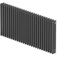 Acova Classic 3 Column Horizontal Radiator 600 x 1226mm Anthracite 5403BTU (728FW)