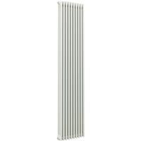 Arlberg 3-Column Vertical Radiator 2000 x 486mm 6240Btu in White Steel