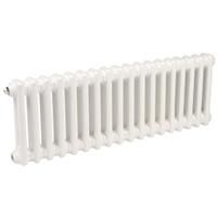 Arlberg 2 Column Horizontal Radiator 300 x 854mm 1458Btu in White Steel