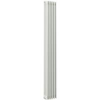 Arlberg 4-Column Vertical Radiator 2000 x 302mm 4788Btu in White Steel