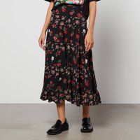 See By ChloÃ© Juliette Floral-Print Stretch-Crepe Maxi Skirt - FR 36/UK 8