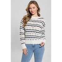 Guess Valerie Long Sleeve Jumper - White