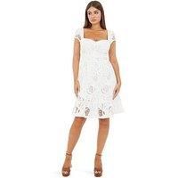 Guess Domitilla Embro Dress - White