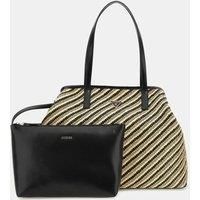 VIKKY II LARGE 2 IN 1 TOTE NATURAL BLACK