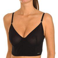 Guess Underwire Bra with Microtulle Fabric O0BC19KA5J0 Woman, Black/White, S