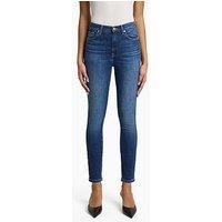 7 For All Mankind Women/'s Hw Ankle Skinny Legacy Jeans, Dark Blue, 26 W