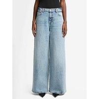 7 For All Mankind Marie Wide Leg Jeans - Light Wash