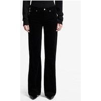 7 For All Mankind Women/'s Twisted Dojo Tailorless Corduroy Black Pants, 26 W