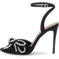 Guess Charmin High Heel Bow Sandal - Black