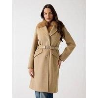 Guess New Patrice Belted Coat - Beige