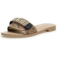 Guess Elyze Large Logo Slide On Sandal