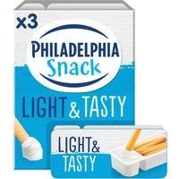 Philadelphia Light & Tasty Soft Cheese Snack 3 x 42g