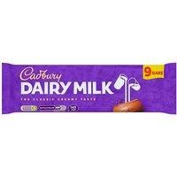 Cadbury Dairy Milk Chocolate Bar 9 Pack 244.8g