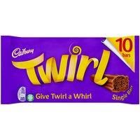 Cadbury Twirl Chocolate Single Bar, Pack of 10