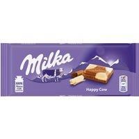 Milka Happy Cows Milk and White Chocolate Bar 100g