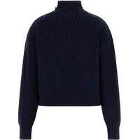 Guess Zylee Long Sleeve Mock Neck Sweater - Blue