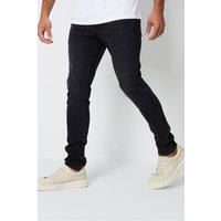 Mens Threadbare Slim Skinny Fit Stretch Jeans Grey Wash Mid Wash Black Wash