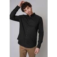 'Bale' Linen Blend Long Sleeve Shirt