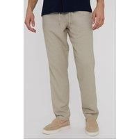 'Fellow' Linen Blend Drawcord Trousers