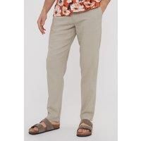 'Annual' Linen Blend Casual Trousers