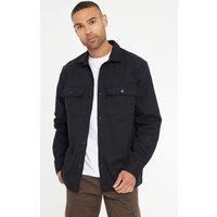 'Church' Cotton Twill Button Up Shacket