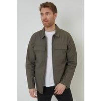 Cotton Poplin Lightweight Collared Jacket