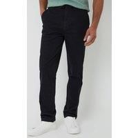 Threadbare Men's Cotton Elasticated Waist Chino Trousers in Black | Size: 38R