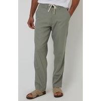 'Annual' Linen Blend Casual Trousers