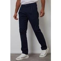 Relaxed Fit Cotton Chino Trousers With Stretch