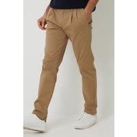 Relaxed Fit Cotton Chino Trousers With Stretch