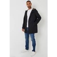 Showerproof Zip Up Hooded Raincoat