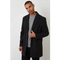 Faux Wool Overcoat