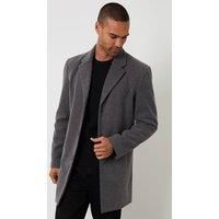 Faux Wool Overcoat