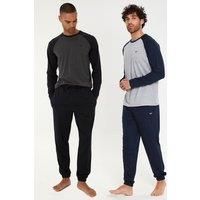 Threadbare Men's 2-Pack Long Raglan Sleeve Lounge Sets | Size: Small