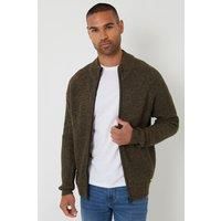 Zip Through Funnel Neck Cardigan