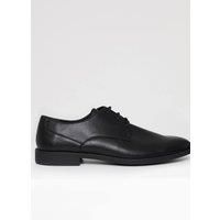 Threadbare Men's Lace Up Derby Shoes in Black | Size: 8