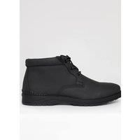 Threadbare Men's Lace Up Casual Boots in Black | Size: 12