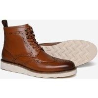 'Haggerston' Premium Leather Brogue Boots