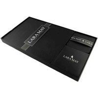 Leather Placemats Coasters Black 8 Set Tableware Recycled By Lara-May Jet Black