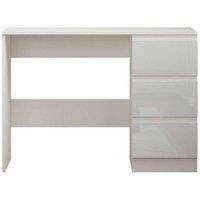 Luxury Life Carlton Dressing Table Desk With 3 Drawers - Gloss White