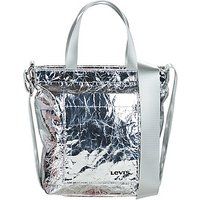 Levis  MINI ICON TOTE  women's Shoulder Bag in Silver