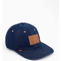 Levi/'s Men/'s Relaxed Dad Heritage Cap, Dark Blue, One Size