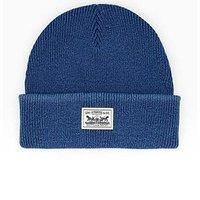 Levi'S Backpatch Knitted Beanie Hat - Blue