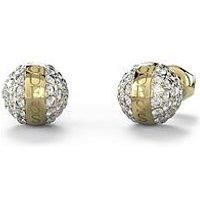GUESS CALYPSO Gold Earrings for Women, Unico, Stainless Steel, No Gemstone