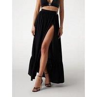 Guess Wrapped Long Beach Skirt - Black